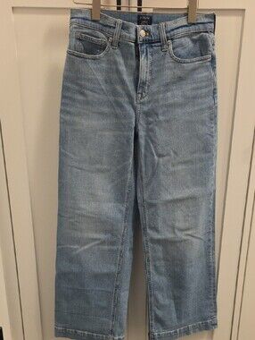 J. Crew Women's Light Blue Classic Wide-Leg Jeans